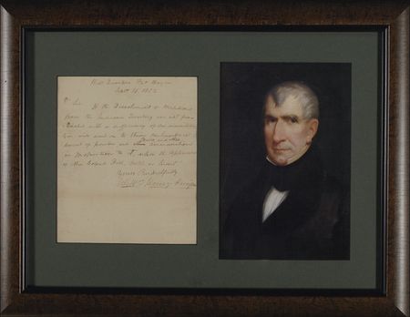 Lot #95 William Henry Harrison: During the War of 1812, Harrison responds to an Indian attack: ?If the detachment of Militia from the Indiana Territory are not furnished with a sufficiency of ammunition you will send...powder and balls? - Image 1