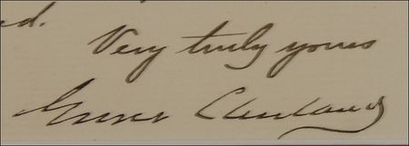 Lot #25 Grover Cleveland: ?I am in receipt of your note informing me that a son born to you on my birthday has been given my name? - Image 2
