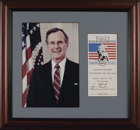 Lot #12 George Bush Ticket