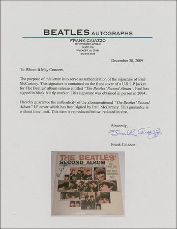 Lot #731 Beatles: Paul McCartney: McCartney in-person signed album - Image 2