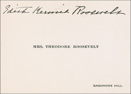 Lot #179 Edith K. Roosevelt Signatures - Image 2