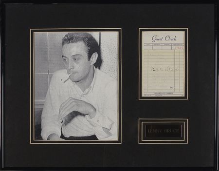 Lot #960 Lenny Bruce: Bruce honorably settles up for a sandwich delivery - Image 1