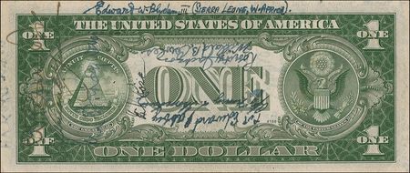 Lot #246 Casablanca Conference: Churchill and Eisenhower join fellow World War II leaders on a $1 bill - Image 2