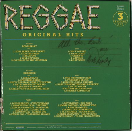 Lot #839 Bob Marley: The reggae legend signs a box set collection - Image 2