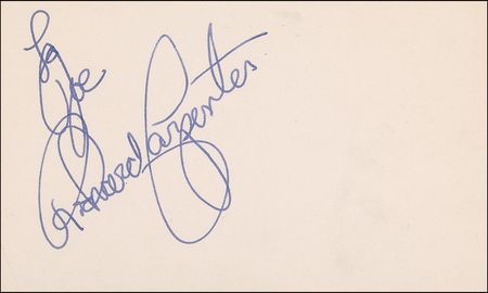 Lot #756 The Carpenters Signatures - Image 1