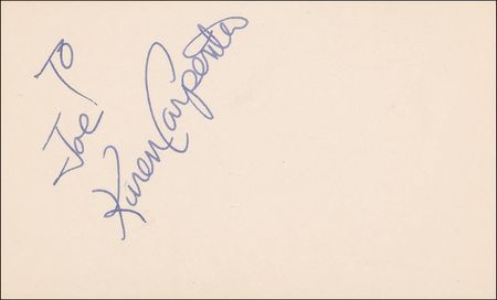 Lot #756 The Carpenters Signatures - Image 2