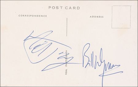 Lot #872 Rolling Stones: Three of the Stones?including Brian Jones?sign an original promo photo - Image 2
