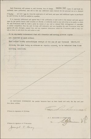 Lot #555 Edgar Rice Burroughs: Before Tarzan, Burroughs explores the world of science fiction via A Princess of Mars - Image 2