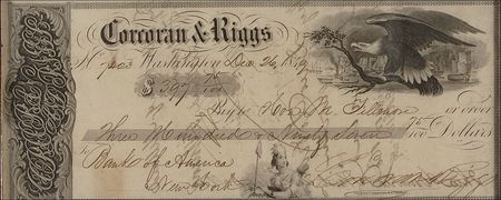 Lot #62 Millard Fillmore: In a rare check, endorsed the day after Christmas, Vice President Fillmore receives nearly $400 - Image 1