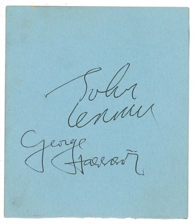 Lot #724 Beatles: Fab set of Fab Four signatures - Image 1