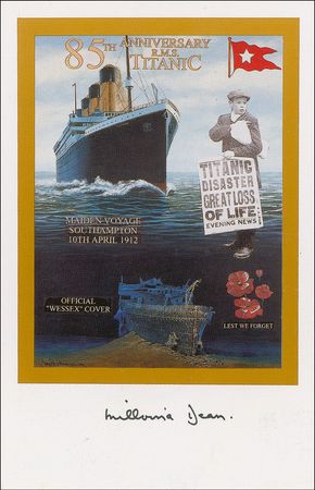 Lot #387 Titanic: Millvina Dean Signed Photographs - Image 2
