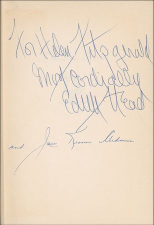 Lot #1053 Edith Head Book - Image 1