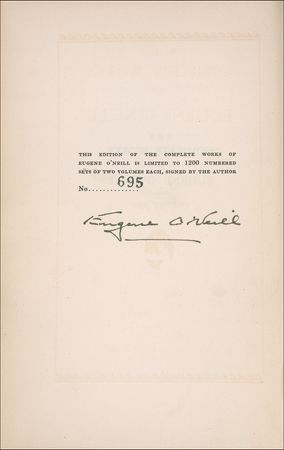 Lot #612 Eugene O?Neill Book - Image 1