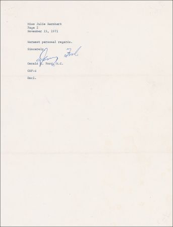 Lot #72 Gerald Ford - Image 2