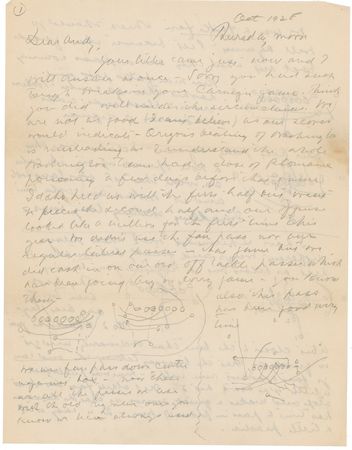 Lot #1390 Glenn ‘Pop’ Warner: ‘Pop’ Warner talks football and outlines nine offensive moves: “Our best play against Idaho was this. A hole opened up in the center so wide that it was laughable and it worked time after time” - Image 1