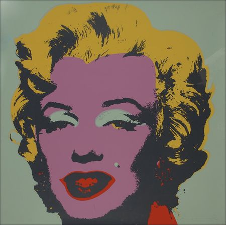 Lot #637 Andy Warhol: Warhol signs his striking andoversized tribute to Marilyn - Image 1