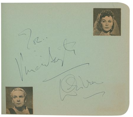 Lot #936 Autograph Albums: Fantastic collection of 900 vintage signatures including Marilyn, Bogart, Garland, Brando, Sinatra, Hepburn and hundreds of others - Image 16