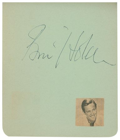 Lot #936 Autograph Albums: Fantastic collection of 900 vintage signatures including Marilyn, Bogart, Garland, Brando, Sinatra, Hepburn and hundreds of others - Image 36