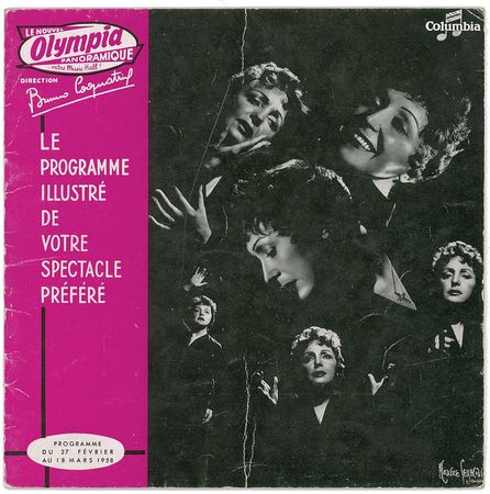 Lot #855 Edith Piaf Program - Image 2