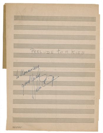 Lot #788 Duke Ellington Musical Manuscript - Image 1