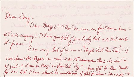 Lot #1216 Wizard of Oz: Margaret Hamilton Handwritten Letter Signed - Image 1
