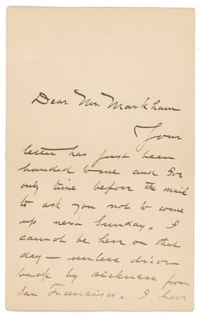 Lot #548 Ambrose Bierce Handwritten Letter Signed - Image 1