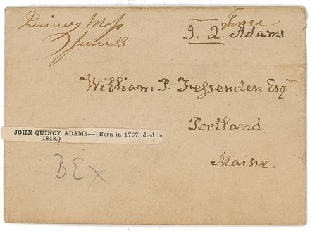 Lot #4 John Quincy Adams Free Frank
