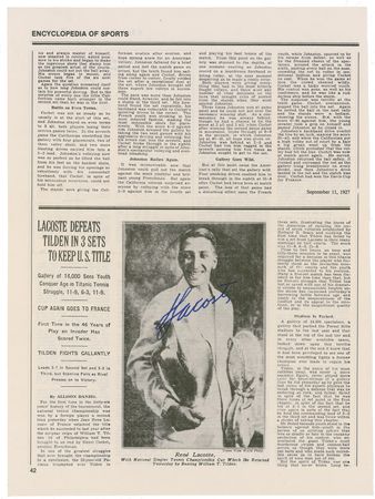 Lot #1317 Rene Lacoste Group Lot - Image 1