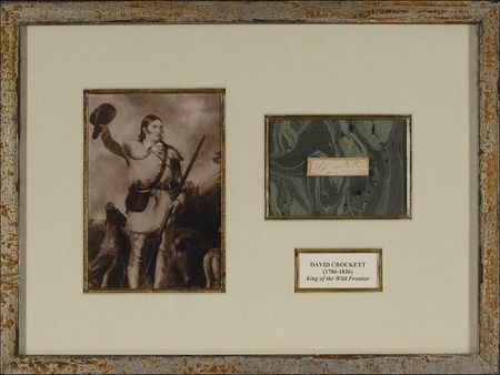 Lot #266 David Crockett: Elusive signature of the iconic Alamo defender - Image 1