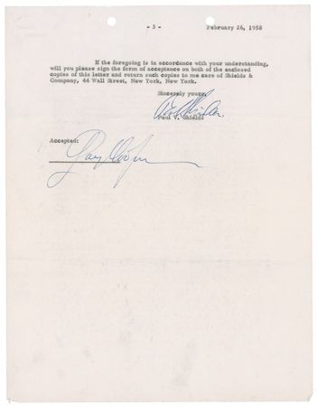 Lot #976 Gary Cooper: Cooper sells stock in La Consolidada in 1958 - Image 3