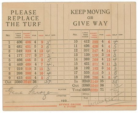 Lot #1373 Gene Sarazen and Willie Klein - Image 1