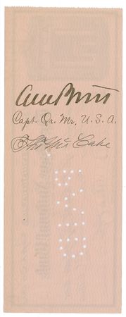 Lot #384 Titanic: Archibald Butt Check - Image 2