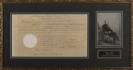 Lot #93 Andrew Johnson: Johnson sends a fellow Tennesseean to Paris for the 1867 World Exposition - Image 1