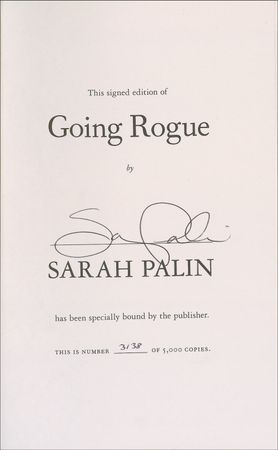 Lot #286 Sarah Palin Book - Image 1