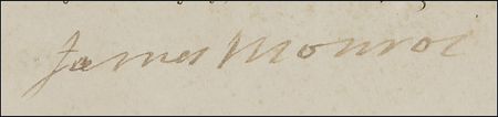 Lot #123 James Monroe Signed Document - Image 2