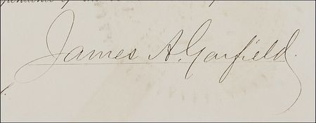 Lot #61 James A. Garfield: Exceedingly scarce Garfield presidential appointment of a New York postmaster - Image 2