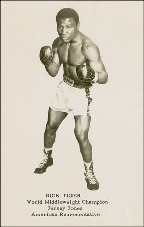 Lot #1343 Dick Tiger Signed Photograph - Image 1
