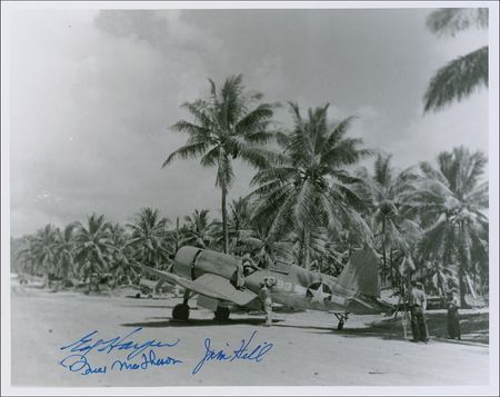 Lot #334 Black Sheep Squadron Signed Photographs - Image 1