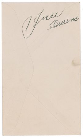 Lot #1296 Jesse Owens Signature - Image 1