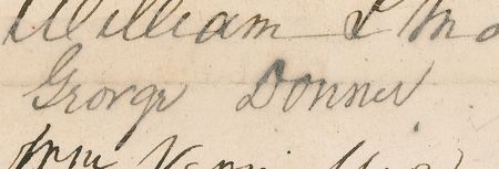 Lot #227 George Donner and James F. Reed: Amazingly scarce signatures of Donner and Reed of the 19th century's famed Donner Party—a tragic tale in California's history - Image 4