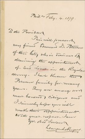 Lot #79 Rutherford B. Hayes Signed Note and Envelope - Image 1