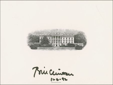 Lot #34 Bill Clinton Engraving