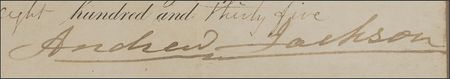 Lot #87 Andrew Jackson: Ship's pass issued by 'Old Hickory' - Image 2