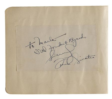 Lot #793 Autograph Album: Stars of Hollywood's Golden Age, including Lugosi, Karloff, Sinatra, and Rathbone sign for the daughter of a vaudeville actor - Image 9