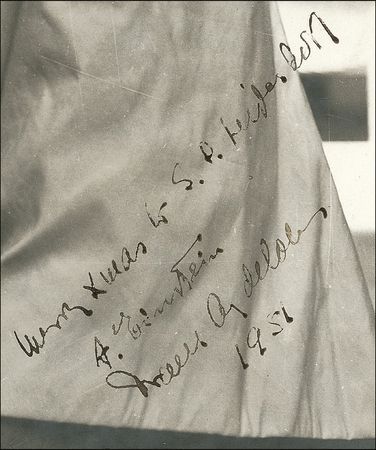 Lot #234 Albert Einstein: Casual and unique Einstein photo as the renowned physicist attends a 1951 Princeton commencement - Image 2