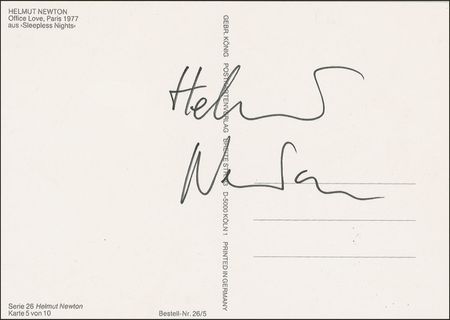 Lot #528 Helmut Newton Signed Photographs - Image 1