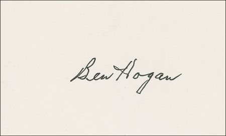 Lot #1201 Ben Hogan Signatures - Image 1