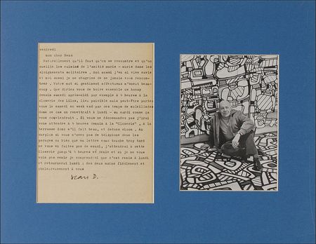 Lot #498 Jean Dubuffet Typed Letter Signed - Image 2