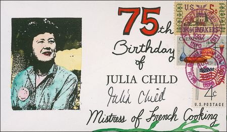 Lot #212 Julia Child Book and Commemorative Cover - Image 1