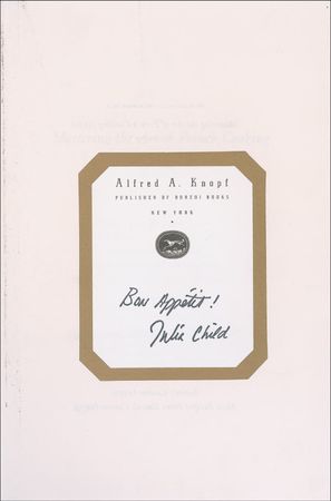 Lot #212 Julia Child Book and Commemorative Cover - Image 2